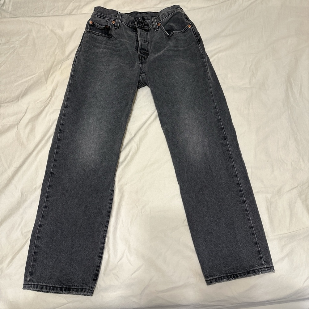 Levi's Dark Gray Straight Jeans